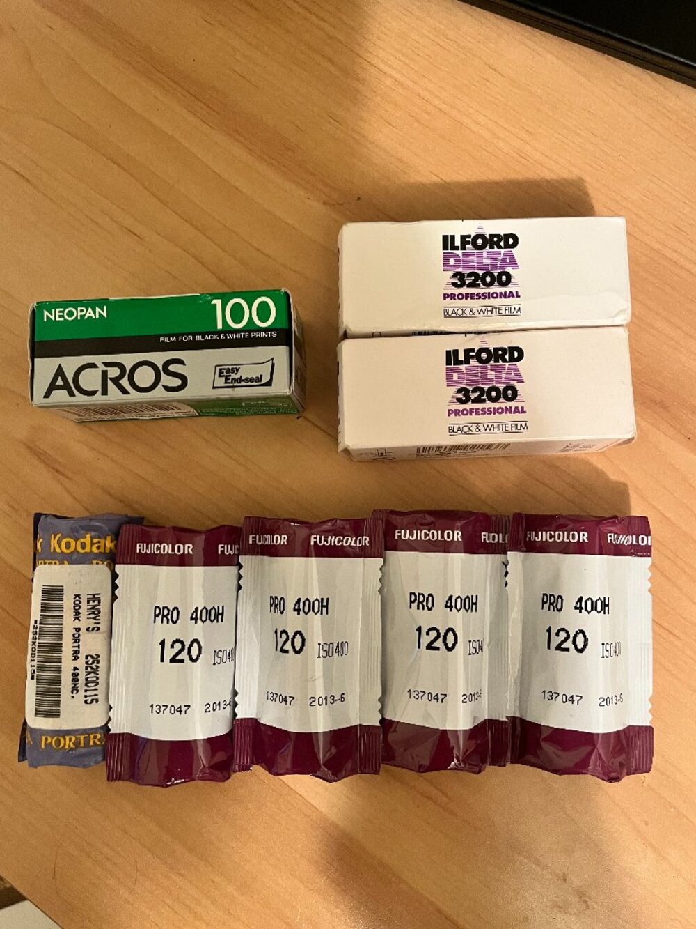 EXPIRED 120 FILM LOT!! (8 Rolls) Kodak, Fuji, Ilford (Color and Black and White)